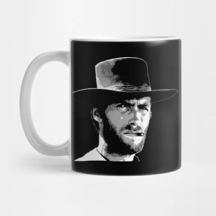 Clint Eastwood Black and White Mug